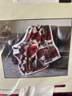 Regal Comfort “Lodge Life” Flannel Throw Blanket